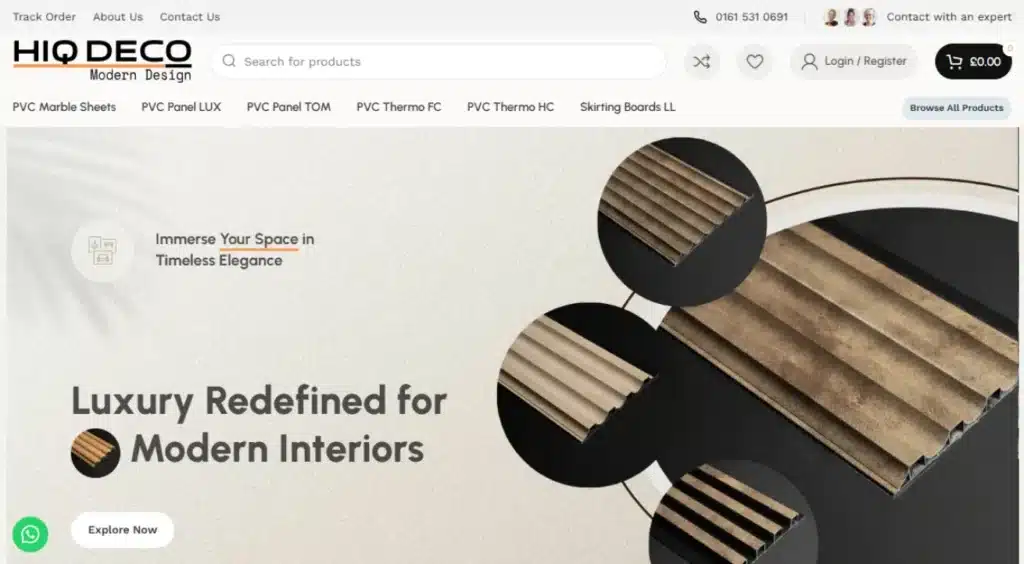 Home - case study 1 Building a Bold Digital Identity for Modern Wall Paneling Brand